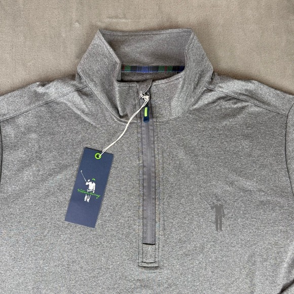William Murray Chip Shot Pull Over Jacket Mens Large Heather Gray Golf New NWT - Picture 2 of 9
